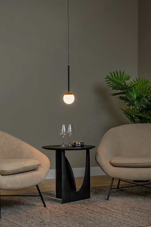 Lucide CALINA - Pendant light - Ø 9,9 cm - LED Dim. - 1x9W 2700K - Black | Premium - atmosphere 1